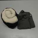 Camping Pillow with 2PC Removable Cover, Inflatable Memory Foam Travel Pillows Backpacking Pillow for Outdoor Camp, Travel, Hiking (Deep Gray)