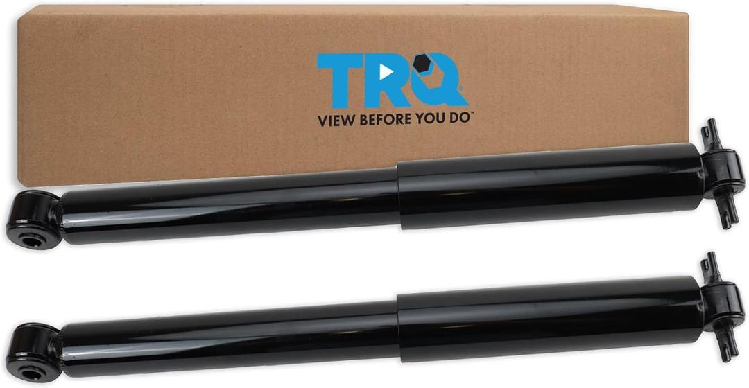 TRQ Rear Shock Absorber Set Compatible with 2003-2014 Chevrolet Express 1500 2006-2022 Express 3500 GMC Savana 1500 Savana 3500