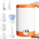 Air Pump For Inflatables,Portable Inflator and Deflator Pump for Air Mattresses, Inflatables, and Vacuum Bags, Battery Powered, Rechargeable Mini Air Pump with USB Charging,1500 mah battery