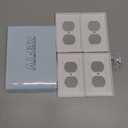 Duplex Wall Plates 1-Gang Switch Outlet Electrical Cover Plate Unbreakable Thermoplastic Faceplate for Light Receptacle Outlet Switch, White (4 Pack)