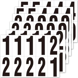 HCFQ 60 Pcs 3 Inch Mailbox Numbers Reflective Adhesive Self-Waterproof DIY Number Stickers for Outside Mailbox,Signs,House Numbers,Cars,Address Number,Trash Cans,Storage Cabinet Decal