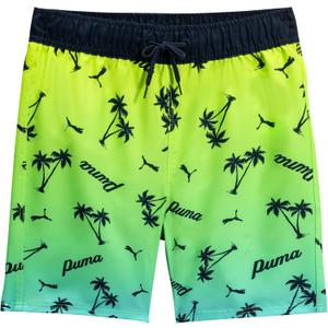 Puma Boys' Fashion Swim Trunks, Water Repellant, Elastic Waistband with Drawcord