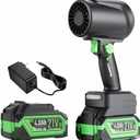 Turbo Jet Blower 21V 4.0Ah Cordless Handheld Mini Leaf Blower for Car Dryer, Patio, Snow, Dust & Leaves, Powerful Electric Air Blaster with Variable Speed, Compact Portable Cleaner