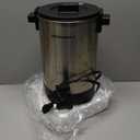 Elite Gourmet CCM-035 Maxi-Matic 30 Cup Stainless Steel Coffee Urn Removable Filter For Easy Cleanup, Two Way Dispenser with Cool-Touch Handles Electric Coffee Maker Urn, Stainless Steel