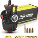 NIBBI Carburetor PWK 24mm Motorcycle, 125cc-150cc Power Carb With Carb Jets, Fit GY6 Engine Dirt Bike Mini Bike SSR TTR Apollo TaoTao ATV