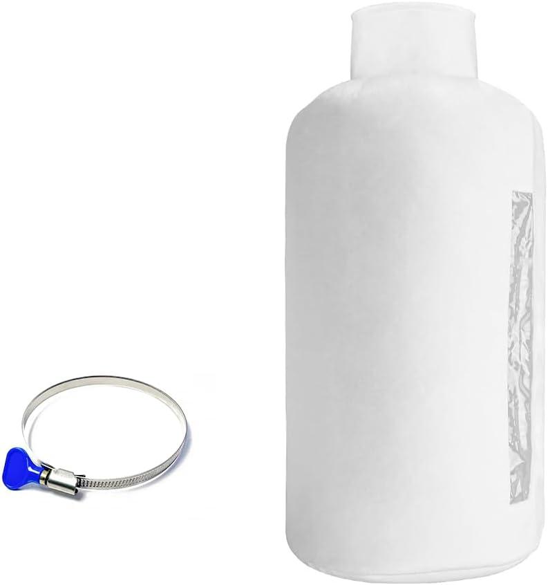 Dust Collection Bag Compatible with Dewalt Planer 70399 DW735 DW734, featuring 4" Port 30 Micron Dust Collector Filter & 4" Key Hose Clamp All 4" OD Woodworking Machines.