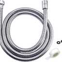 Klabb 96-Inch Extra Long Stainless Steel Shower Hose – Flexible, Anti-Kink Handheld Shower Head Hose with Brass Fittings, Leak-Proof, Corrosion-Resistant, Easy to Install Universal Replacement