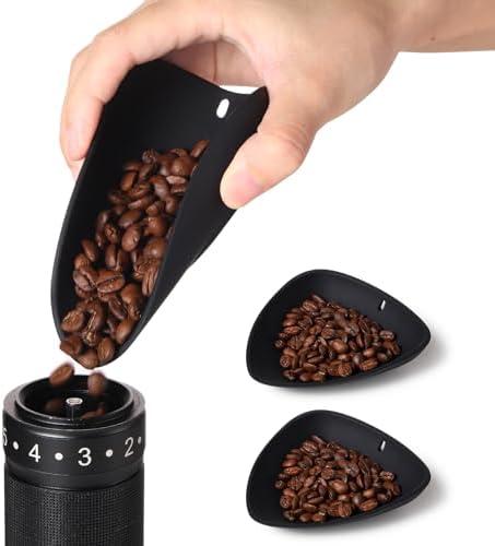 Bincoo Flexible Silicone Coffee Bean Dosing Cup, 1 Pack Weigh Boat Container, No Mess Pouring, Compatible as a Weighing Tray, Coffee Bar Espresso Accessories