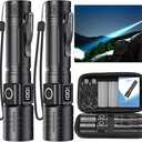 NetCan LED Flashlight, High Powered High Lumens Super Bright Tactical Flashlight, Rechargeable Flashlights High Lumens, 6 Modes Zoomable Waterproof Flash Lights for Emergency, Camping, Hiking