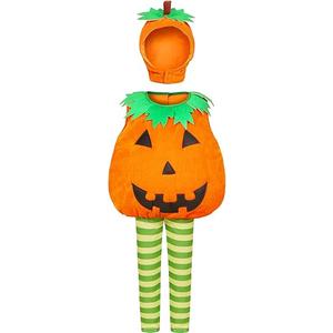 Kids Pumpkin Costume Halloween Role Dress Up, L