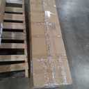 POVISON Fully Assembled Floating TV Stand with Flip-Down Cabinet Doors, 63" Walnut and White Floating Media Console, Solid Wood Floating Entertainment Center, Minimalist TV Stand