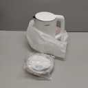 COMFEE' Electric Kettle and Tea Kettle, 1.5L Double Wall, Stainless Steel Interior, Lid & Spout, Fast Boil, Auto-Off, and Boil-Dry Protection, 1500W (1.6 Quarts, White)