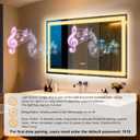 48"x28" LED Bathroom Mirror with Lights,Bluetooth Dual Speaker