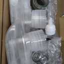 2 Pack 360 Glass Spray Bottles with Silicone Sleeve, 16 oz Empty Refillable Containers with Adjustable Spray Nozzles, Spray Bottles for Hair, Cleaning Solutions and Plants White