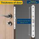 2 Point Bolt Mortise Lock Used for Pella Storm Door Handle Set (Only Lock Body), Storm Door Lock Replacement Part Fits Pella, Screw Hole Center Spacing: 7-1/4 ", 2 Bolts Spacing:2-1/2 ".(White)