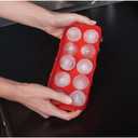 HIC Kitchen Cannonball Silicone Ice Cube Tray, Non-Stick, Makes 10 Large Ice Balls