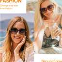 JM 2 Pack Bifocal Reading Sunglasses for Women, Fashion Oversized Sun Readers UV400 Protection Spring Hinges +1.25(Black&Tortoise)