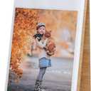 ZEEYUAN Desktop Photo Album Stand, 5x7 Standing Flip Photo Album, Christmas & Valentines Mothers Day Gifts