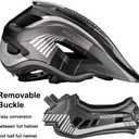 ROCKBROS Kids Full Face Helmet Kids Bike Helmets Lightweight Toddler Mountain Bike Helmet Detachable for MTB BMX Skating Cycling Scooter Safety Bicycle Helmets for Youth Child Boys Girls Ages 3-16