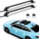 2Pcs Universal Car Roof Rack Cross Bars w/Anti-Theft Lock,43" Aluminum Lockable Car Top Crossbars with Adjustable Window Frame for Bare Roof Kayak Bike Rooftop Cargo Carrier Luggage 165 LBS Load (42.91"-44.88")