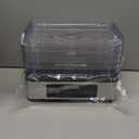 OSTBA Food Dehydrator, 5 Stainless Steel Trays, 48H Timer & Temp Control up to 160F, 400W Food Dryer, Recipe Book for Jerky, Fruit, Meat, Vegetables, Herbs, BPA-Free