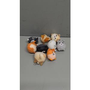 Libima 9 Pcs Mini Stuffed Animals Gifts 3.15 Inch Small Plush Keychains Cute Ornaments Bulk Toys for Baby Shower Birthday Party Gift Bags Fillers Valentines Easter Basket Stuffers (Cat)