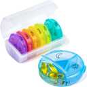 Weekly Pill Organizer, Chrxbei 3 Times a Day Pill Case Organizers 7 Day, Thickened Travel Pill Box with 21 Large Compartments, BPA Free Medicine Organizer to Hold Vitamin, Supplements, Fish Oils