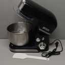 Kitchen in the box Stand Mixer,3.2Qt Small Electric Food Mixer,6 Speeds Portable Lightweight Kitchen Mixer for Daily Use with Egg Whisk,Dough Hook,Flat Beater (Black)
