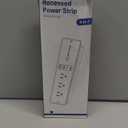 8 in 1 Recessed Power Strip with 15W Wireless Charger, 20W Fast Charging Furniture Outlet, Plug in 3 AC Outlets & 4 USB Ports Flush Mount, 6FT Cord