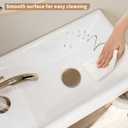 16" x 9" Wall Mount Bathroom Sink Rectangule Floating Sink Porcelain Ceramic White Bathroom Vessel Sink Left Hand Set