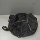 LOKAPEGY Black Drawstring Gym Bag for Men, Waterproof Drawstring Backpack for Women, Swim Bag with Shoes Compartment, Pull String Sport Bag for Soccer and Basketball.