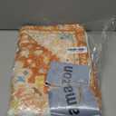 Uphome Boho Tribal Bathroom Rugs Orange Cute Floral Bath Mat Non-Slip Machine Washable Small Rug Soft Oriental Bath Mats for Bathroom Decor for Sink Shower Doormat Tub, 18x25 inch