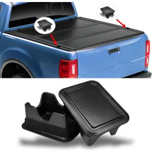 2PCS Truck Stake Pocket Covers, Truck Bed Accessories for Dodge Ram 1500 Bed Rail Caps, Truck Bed Hole Plugs Dustproof Protecting Rear Truck Holes Covers for Dodge 2019-2023 1500 2500 3500 (Black)