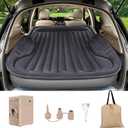 Self-Inflating SUV Air Mattress with Built in Electric Pumpcar air Mattress with Pillow for TrunkPortable car Mattress for Travle and Camping, Black