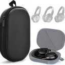Honlyn Headphones Case for Bose QC45/QC35/QC25/QC15/Ultra Gaming Headset, QC25, PU Hard Shell Travel Carrying Case Bag with Cable Storage for Bose QC45 II, QC35 II Accessories