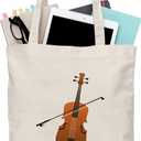 BDPWSS Cello Gift Cello Music Tote Bag Just Cellin Funny Cello Cellist Orchestra Musician Reusable Handbag Cello Player Gift