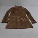 Milumia Women's Plaid Skirt Sets 2 Piece Outfits Blazer Vest Top and Pleated Mini Skirt Suit (Brown)