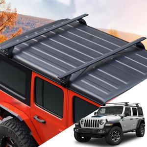 330lb Black Roof Rack Fit for 2007-2026 Jeep Wrangler JK JL Gladiator JT 2&4 Door Cross Bars Crossbars