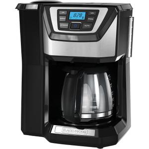 Black and Decker BLACK+DECKER 12-Cup Mill and Brew Coffeemaker, Black, CM5000B