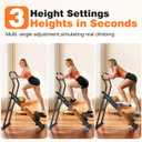 Stair Stepper for Home Gym, 350 lbs Capacity Cardio Machine with Adjustable Height, Non-Slip Pedals, LCD Display, Foldable Design for Full Body Workout for Women Men
