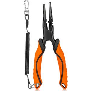 Fishing Pliers,Carbon Steel with Corrosion Resistant Coated Fishing Tools,Multitool for Saltwater
