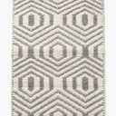 Chenille Cotton Diamond Rug 21x34 Inches - Light Grey, Reversible Small Soft Washable Front Door Mat Ideal for Kitchen, Entryway, Bathroom | Farmhouse Boho Accent Indoor Throw Rugs for Bedroom, Patio