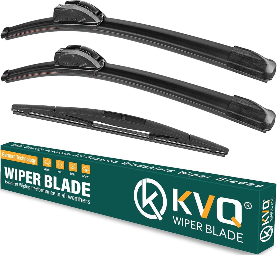 Windshield Wiper Blades Replacement for Mitsubishi Outlander 2014 2015 2016 2017 2018 2019 2020,Original Equipment Replacement Front Rear Wiper Blade Set - 26" 18" 12" (Set of 3)