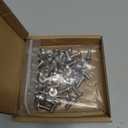 #12-24 x 1/2" inch (50 pcs) Phillips Pan Head Machine Screw Bolt, 304 Stainless Steel 18-8 Rounded Head Screws, UNC Full Thread, Bright Finish