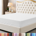 Utopia Bedding Queen Fitted Sheet - Bottom Sheet - Deep Pocket - Soft Microfiber - Shrinkage and Fade Resistant - Easy Care -1 Fitted Sheet Only (White)
