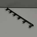 Coat Rack Wall Mount with 6 Hooks, Black Wall Coat Hook, Wall Mounted Modern Coat Rack, Coat Hook is Suitable for Living Room Entrance, Bedroom, Kitchen, Bathroom Etc.