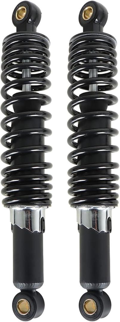 320mm 12.5 Pair Motorcycle Rear Shock Absorbers Replacement for Suzuki Yamaha Honda XL 883 1200 (Black)