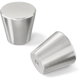 homdiy 30 Pack Brushed Nickel Cabinet Knobs Silver Dresser Knobs Small Drawer Pulls Round Kitchen Cabinet Hardware