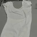 Hafailia Bodycon Jumpsuits for Women Sexy Backless Rompers Long Sleeve Scoop Neck Bodysuits One Piece Outfits (Small, Unique White)