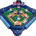 MLB Slammin' Sluggers Magnetic Baseball Tabletop Game 2-Player Board Game with 20" x 20" Field, Scoreboard, Stickers and Manual Pitching Control